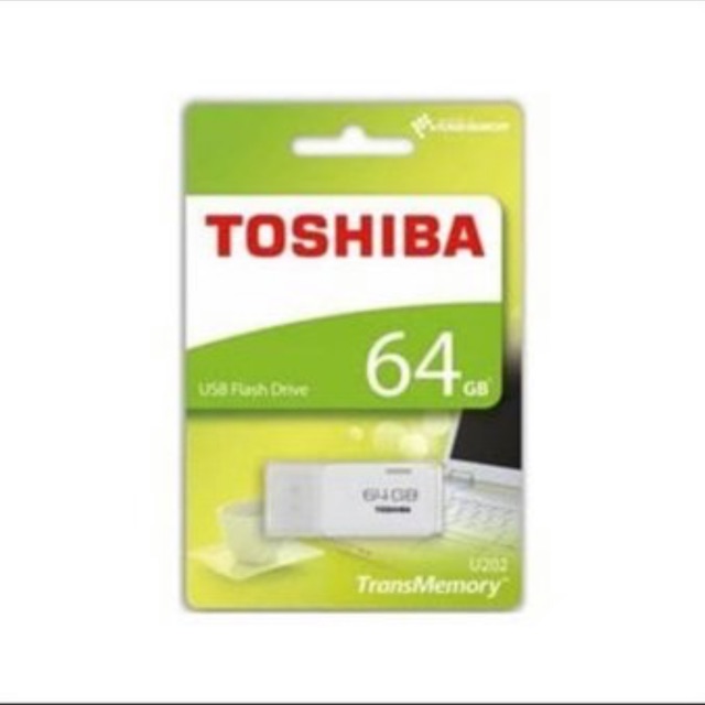 FLASHDISK TOSHIBA 64GB / Flashdisk TOSHIBA 64GB PACKING HIJAU