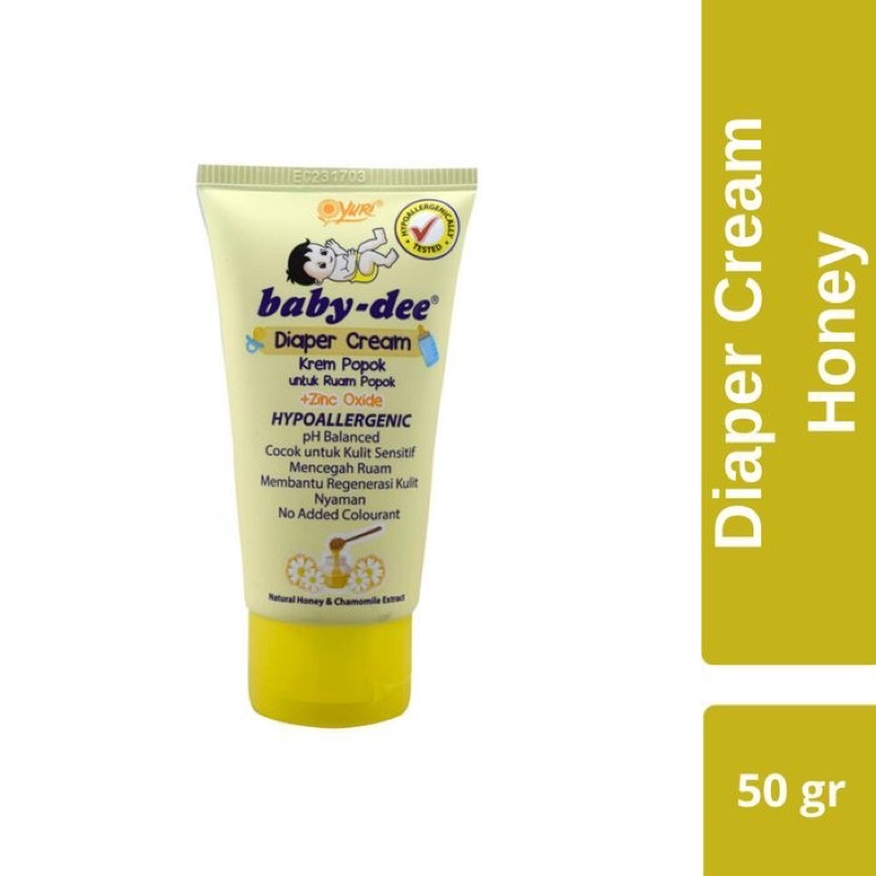 Baby Dee Baby Cream Popok Diaper Rash Krim Ruam Popok Bayi Madu Susu