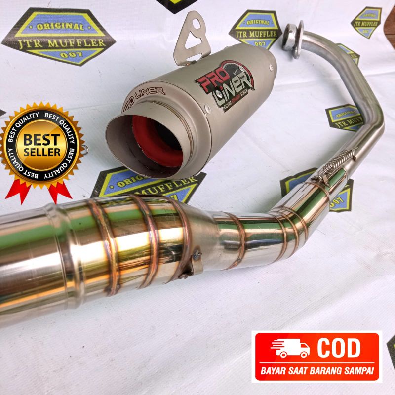 Knalpot racing Proliner Tr1-r Jupiter mx 135 Mx king 150