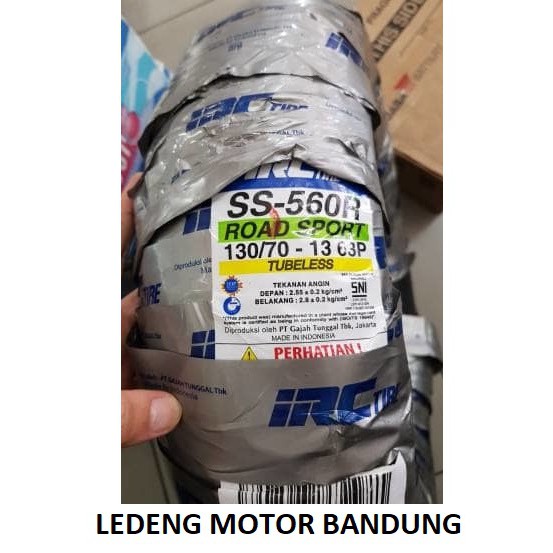 IRC 130/70-13 SS560 Rear Ban Luar Tubeless Motor Yamaha Nmax Belakang