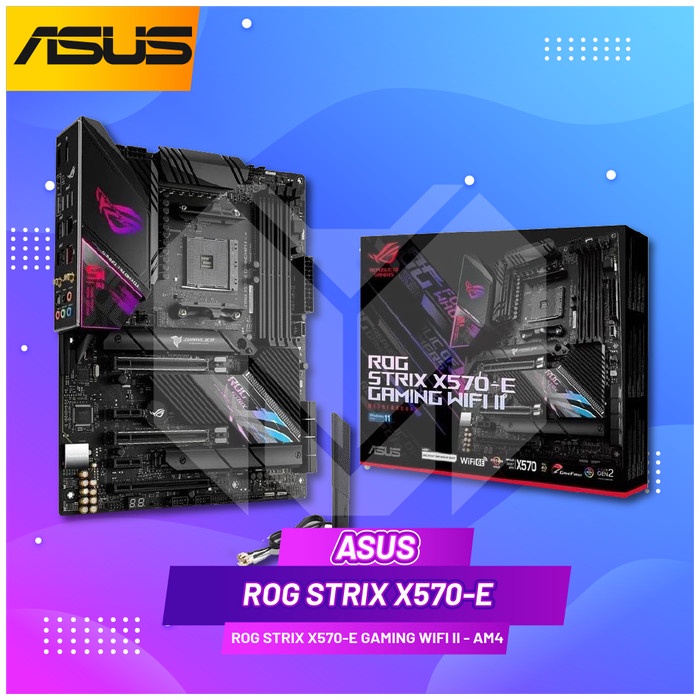 Jual Asus Rog Strix X570 E Gaming Wifi Ii Amd Am4 X570 Ddr4 Motherboard Shopee Indonesia