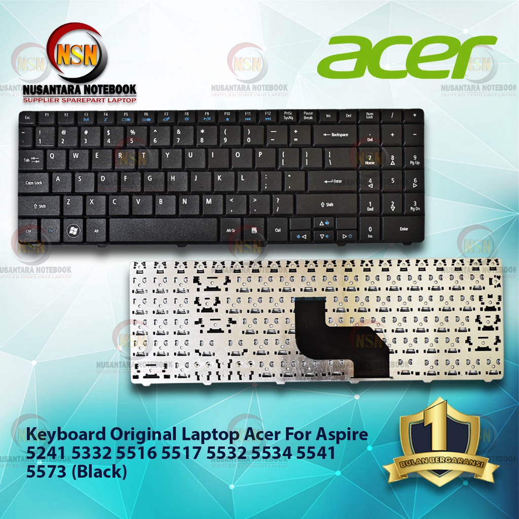 Keyboard ACER Aspire 5241 5332  5516 5517 5532 5534 5541 5573  5732 5738 - Black