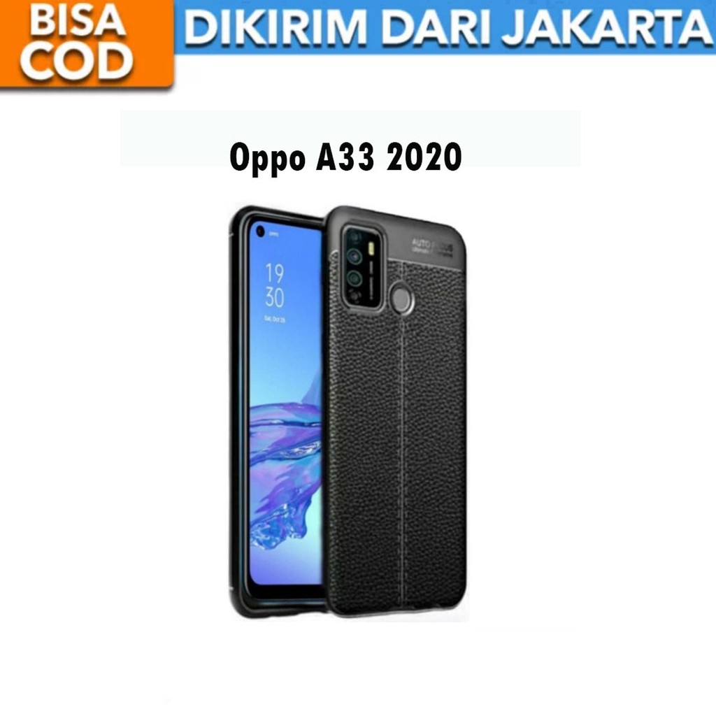 Case Auto Focus Oppo A33 2020 Leather Experience SoftCase Slim Ultimate / Casing Kulit