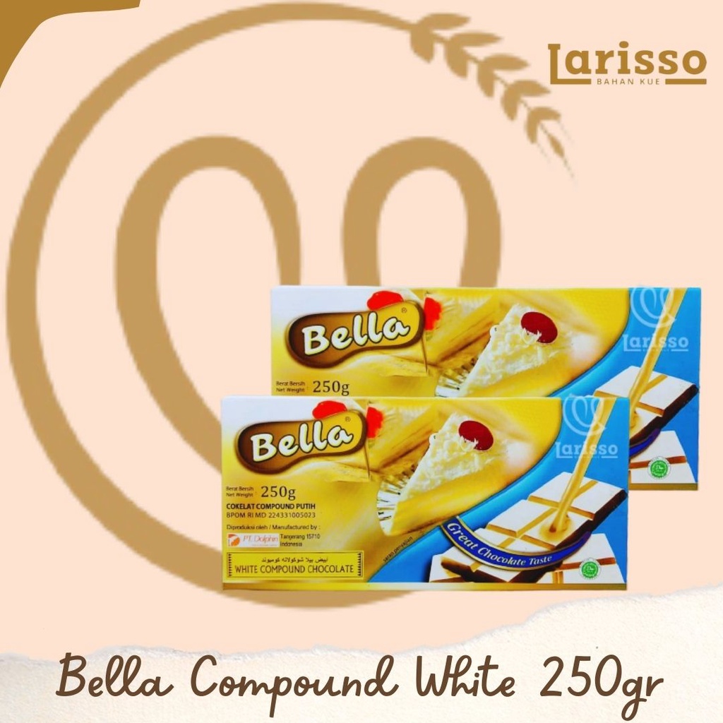 

BELLA COKLAT PUTIH COMPOUND WHITE CHOCOLATE 250GR