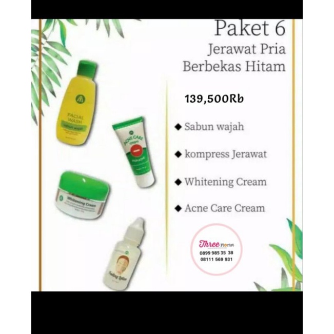 Liz skincare / paket cream jerawat pria / acne
