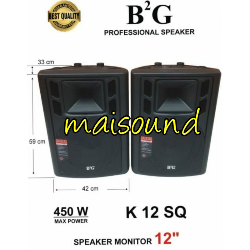 Speaker pasif box fiber B2G 12 inch 2unit