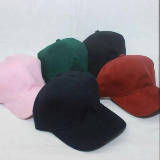 Topi Baseball Caps Topi Distro Pria &amp; Wanita Bahan Rapel Premium