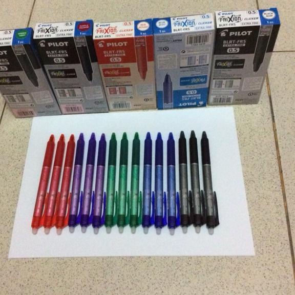 

マ Pulpen Pilot Frixion Clicker 0.5 Warna Warni Pulpen Bisa Dihapus Recomend