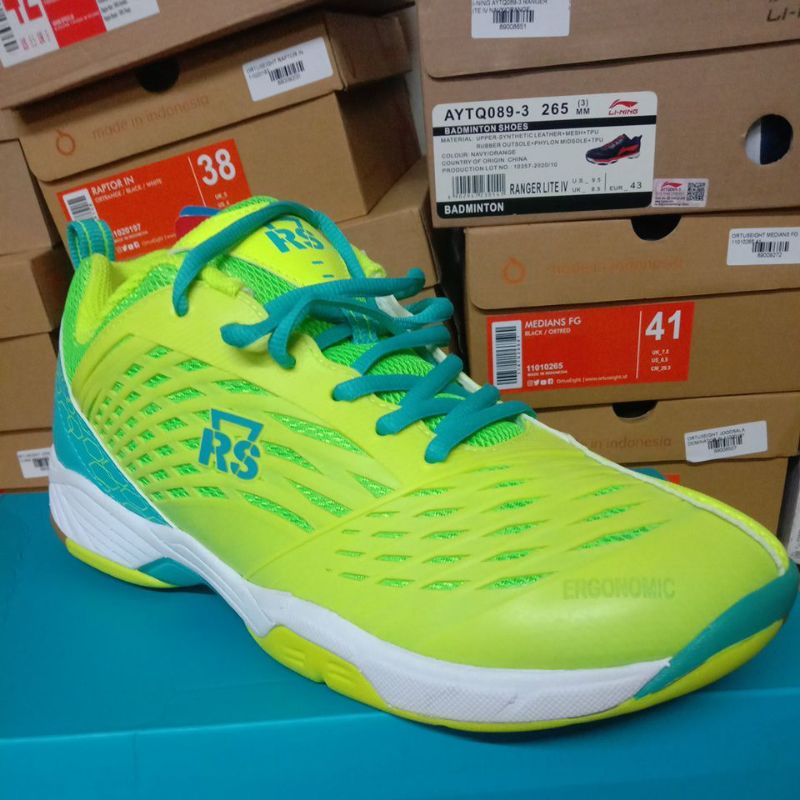 Sepatu Badminton.. RS  SND LTD 03  LEMON