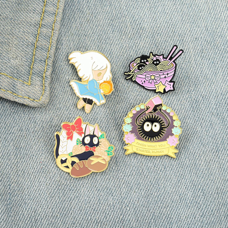 Bros Pin Enamel Desain Kartun Anime 4 Gaya Untuk Hadiah