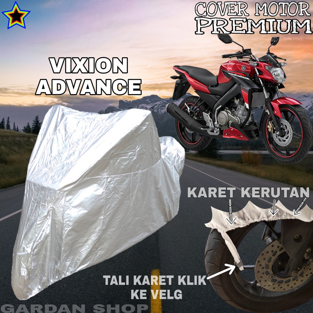 Sarung Motor VIXION ADVANCE SILVER POLOS Body Cover Penutup Motor Vixion PRE