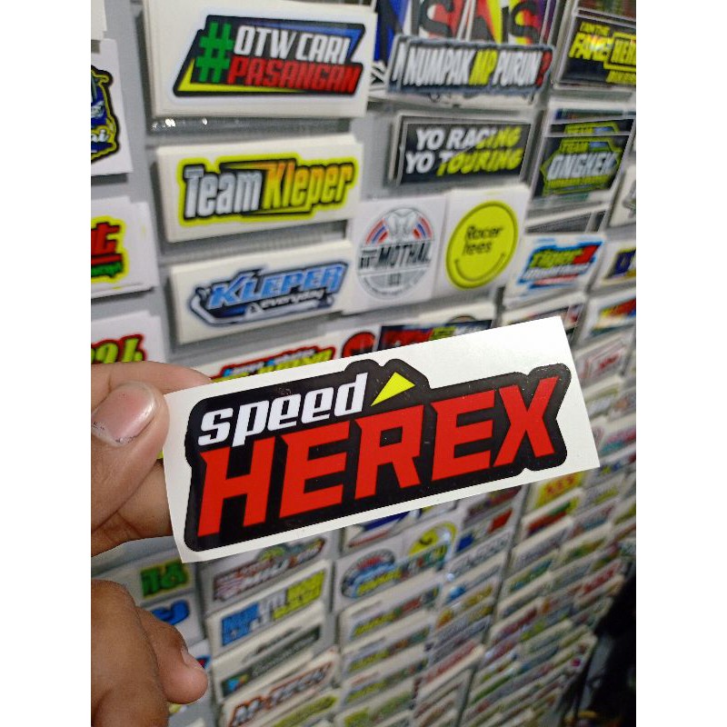 Sticker print cutt + laminasi SPEED HEREX