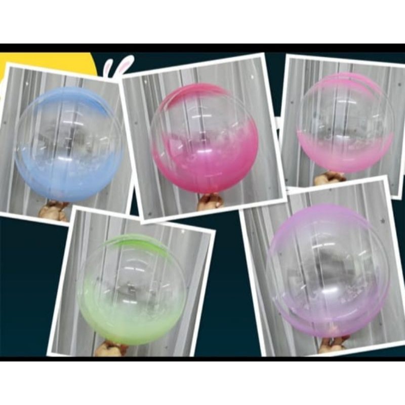 BALON PVC BOBO 18 INCH TRANSPARAN WARNA / BALON BOBO 18 INCH / BALON BOBO WARNA 18 INCH / BALON PVC 