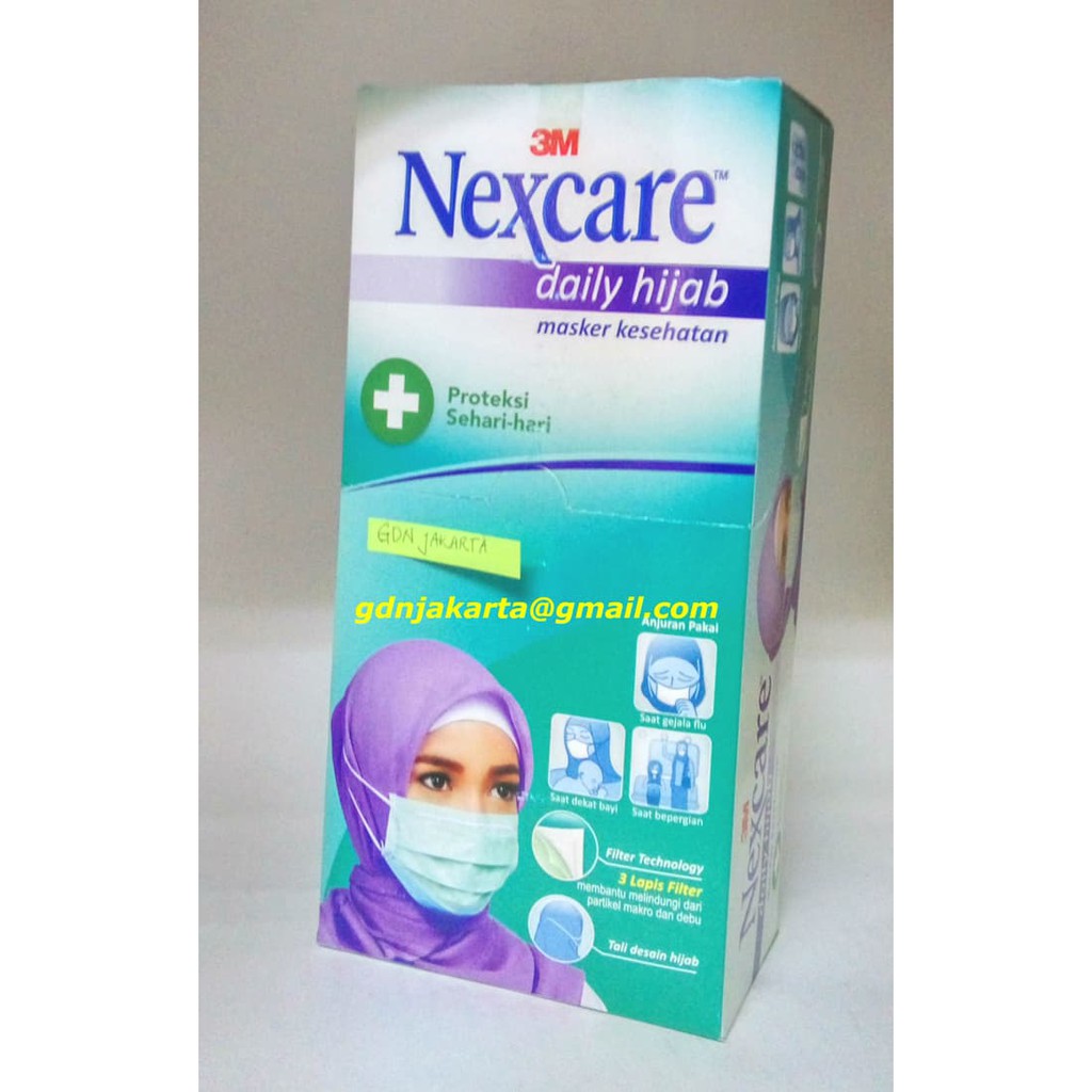 3M Nexcare Daily Hijab Masker - Per Box