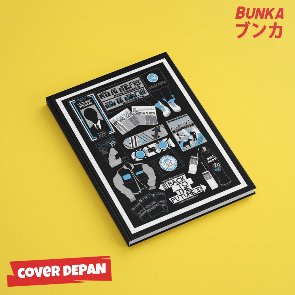 

Notebook Back to the Future D Hardcover A5 Buku Tulis Catatan Note Agenda Planner Jurnal