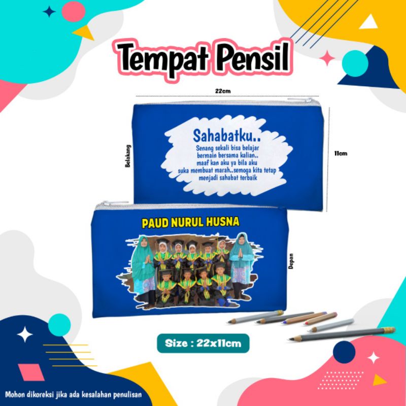 

(Custom Nama Foto) Tempat Pensil Murmer