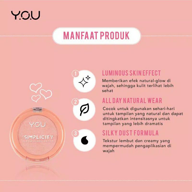 Kosmetik You The Simplicity Gleam Highlighter