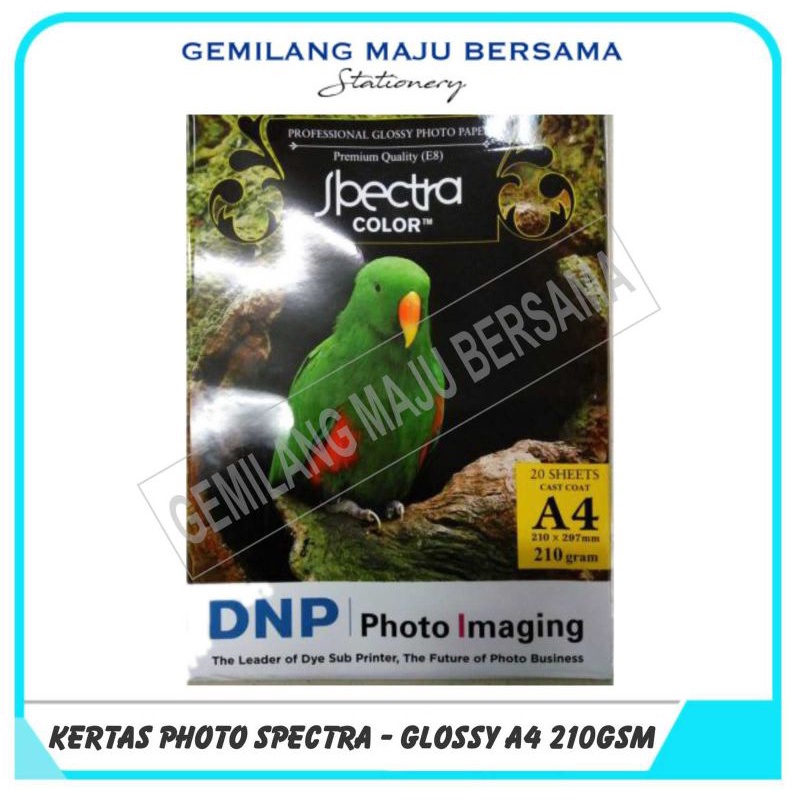 

Kertas Photo Spectra A4 210gr (glossy)