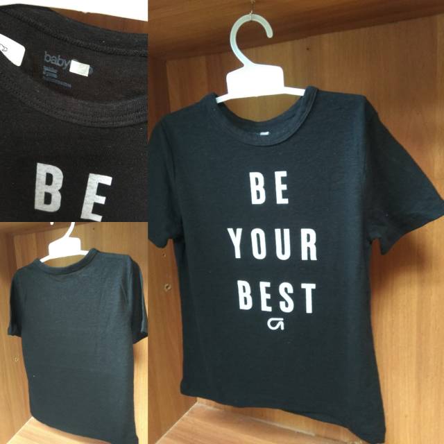 Kaos anak perempuan 5 thn GAP adem warna hitam murah Kaos anak perempuan 5 thn GAP adem warna hitam murah