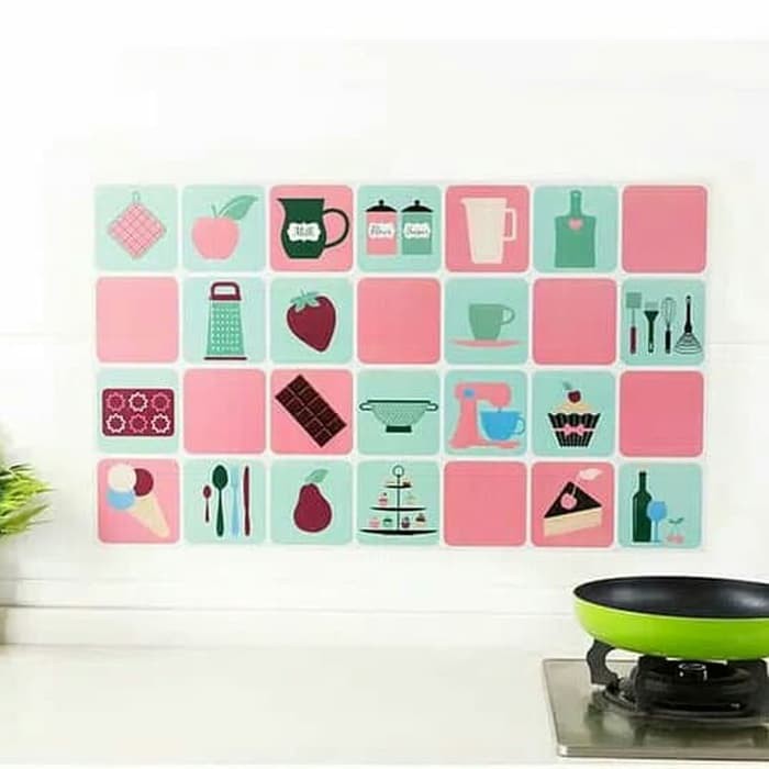 STIKER DINDING DAPUR WALL STICKER MOTIF DAPUR