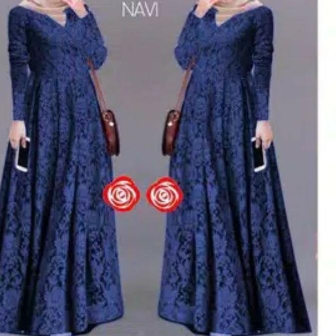 ♪ gamis/gamis Maxi Leza/gamis putih/gamis brukat tulang lapis furing/gamis murah/gamis ♨