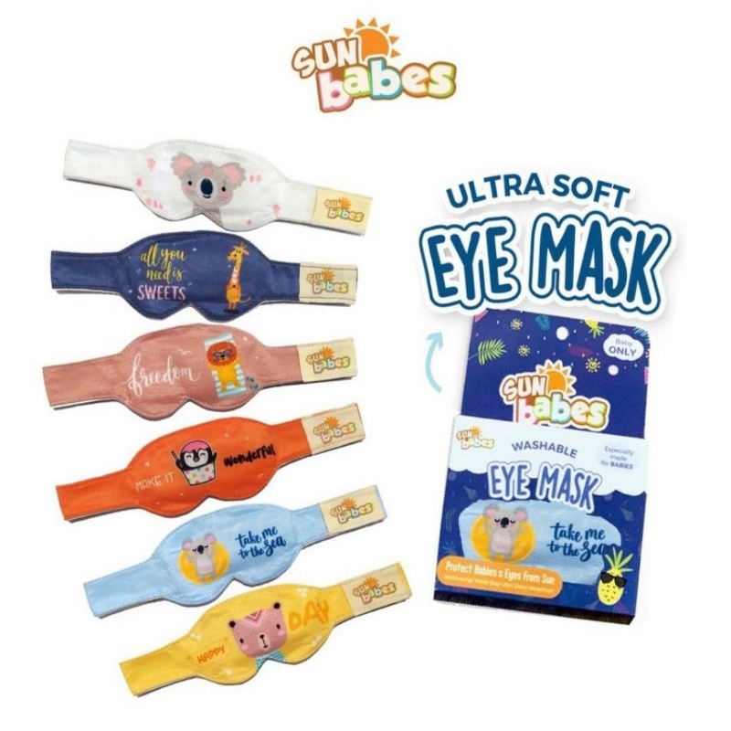 Sun Babes Penutup Mata Berjemur Baby/Sun Babes Ultra Soft Penutup Mata Bayi