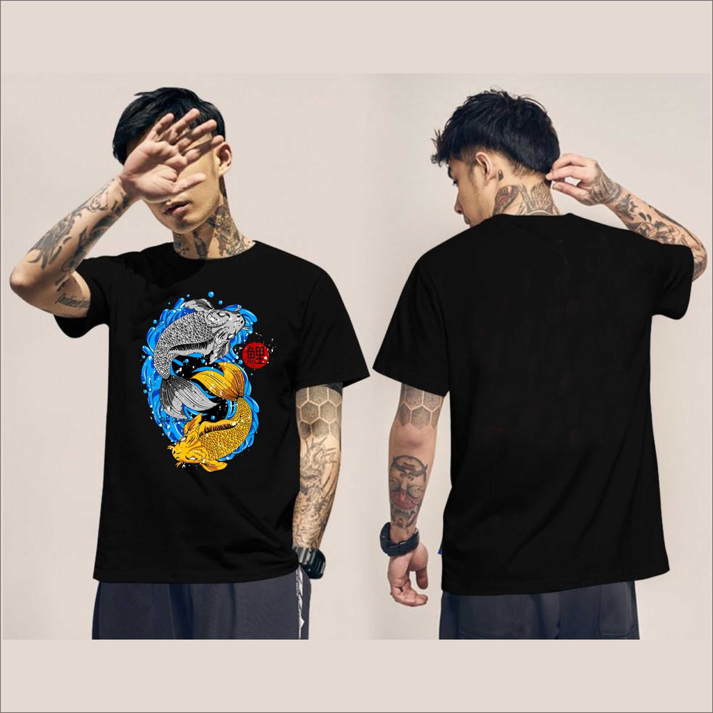 KAOS KOI TERBARU / KAOS KOI KEREN / KAOS PECINTA KOI / KAOS KOI JEPANG