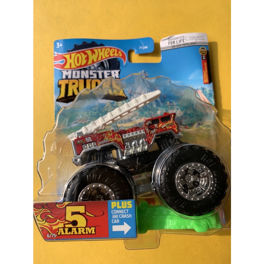 HOTWHEELS HOT WHEELS MONSTER TRUCKS TRUCK 5 ALARM MERAH DIECAST MOBIL PEMADAM KEBAKARAN FIRE FIGHTER