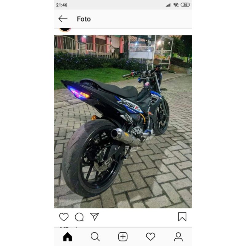 undertail / selancar model lampu r15 buat satria f fu f150 lama n facelift handmade by BSF