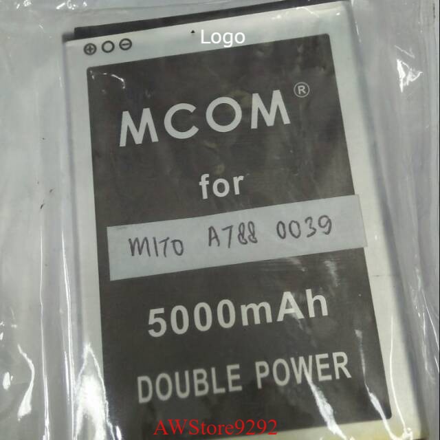 Mcom Battery Batre Baterai Double Power Mcom Mito 788 A788 BA-00039 BA00039