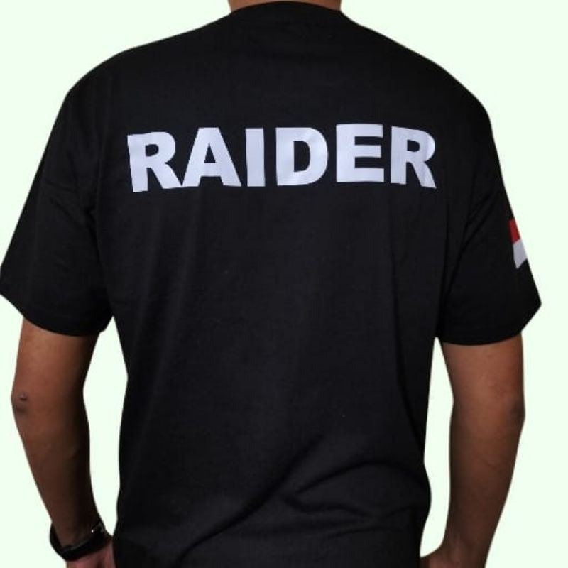 KAOS TNI AD RAIDER//KAOS TNI AD//KAOS RAIDER//KAOS LENGAN PENDEK COMBED 30S