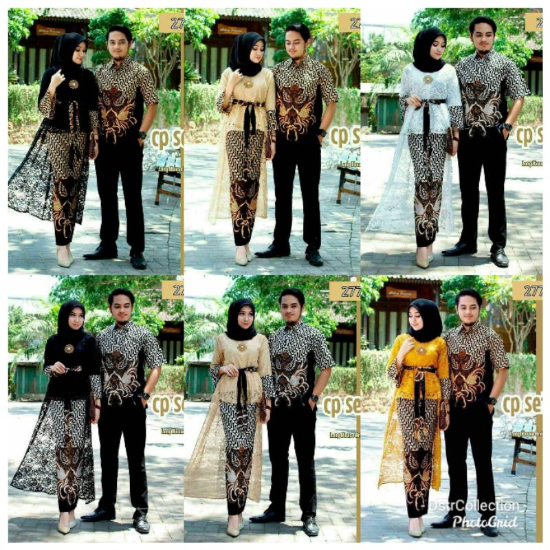 Baju batik Cp set Brokat 2775 bisa ambil pisah R&B dan Hem