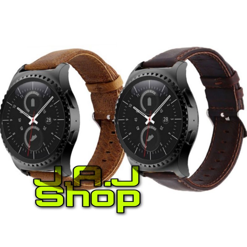 STRAP LEATHER KULIT ASLI WATCH BAND TALI JAM TANGAN SAMSUNG GALAXY GEAR S2 CLASSIC ACC JAM SMARTWATC