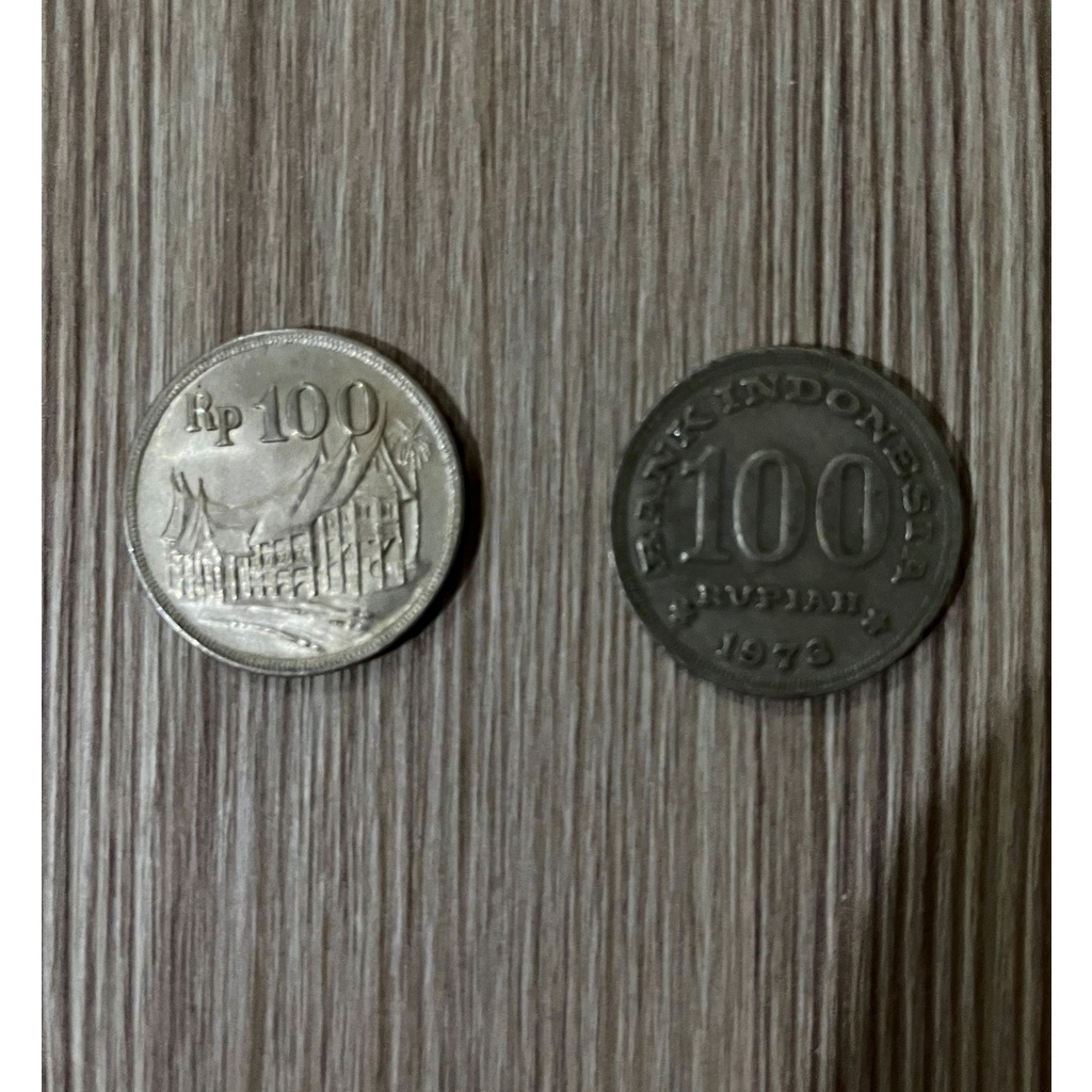 koin 100 rupiah tebal tahun 1973