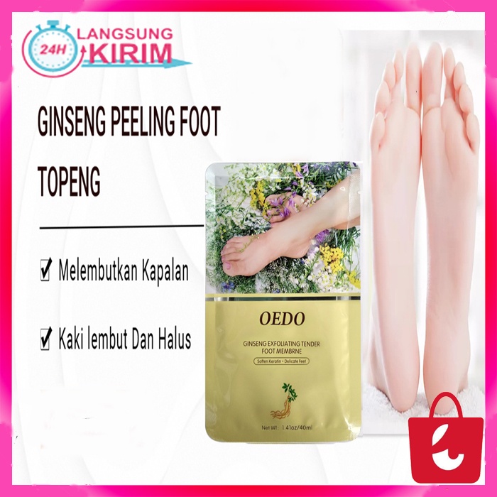 [Terbukti Alami] Oedo Exfoliating Foot Masker Kaki Kapalan Masker Kaki Pengelupasan / Pecah - Pecah