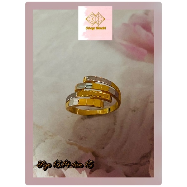 Cincin emas kadar 700 (16K) berat +/- 1,93 gram