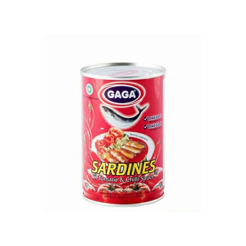 Gaga Sardines Tomat &amp; Chilli 425G