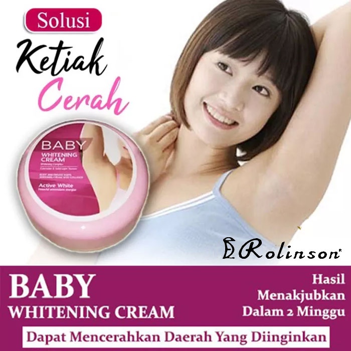 COD Pemutih Ketiak Baby Pink Whitening Cream Pemutih Shinkurim