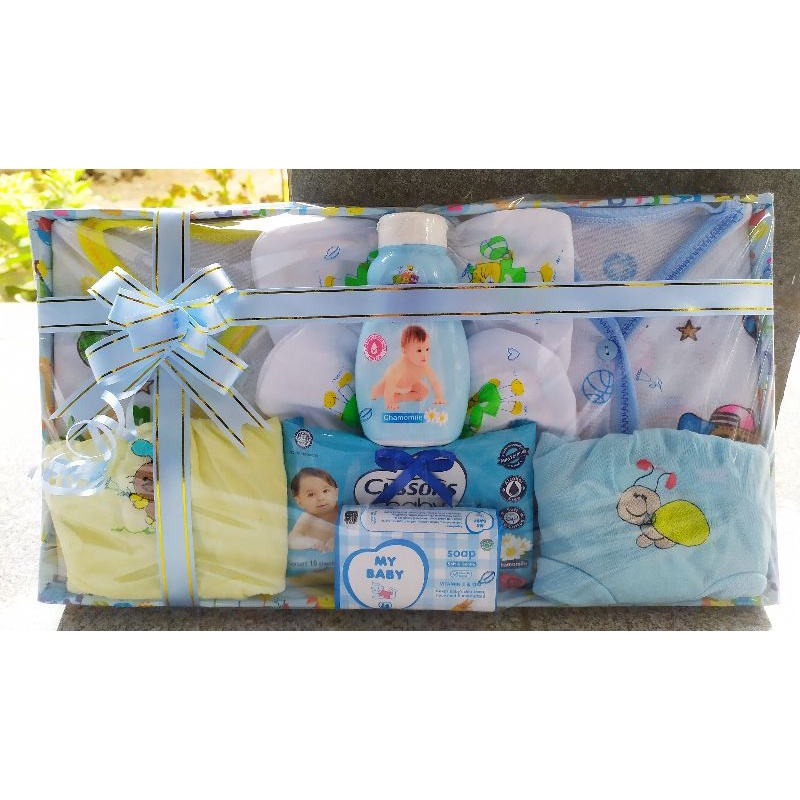Kado Bayi Parcel Bayi Perlengkapan Bayi Baby Gift Hampers Bayi Bedak Bayi Set Baju Celana Sepatu Bayi Baby Set-Baby D
