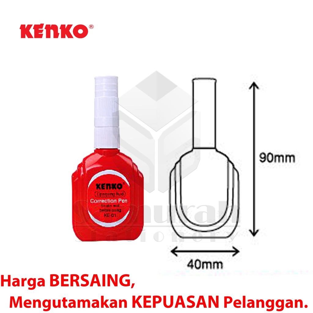 

Correction Pen Botol Merah / Tip-Ex Cair KE 01 / Tipe X Fluid Pendek ( Murah & Terlaris )