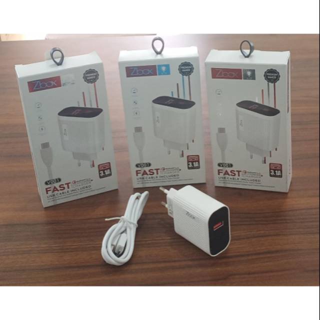 charger cas casan TC ZBOX LCD 3.1A V001 MICRO V8