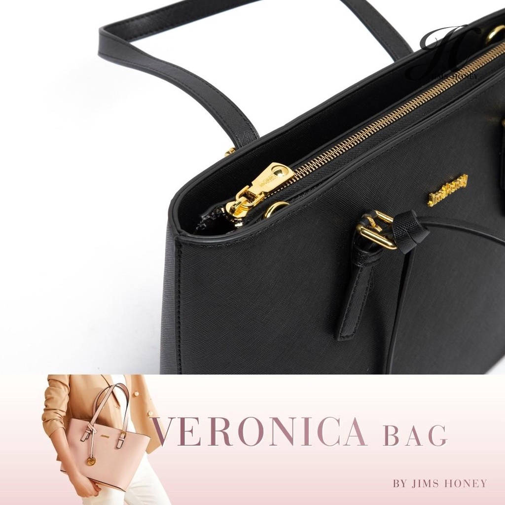 Jims Honey Veronica Bag Tas Tote Kerja Besar Selempang Jinjing Wanita Cewek Resmi Import Fashion Korea Jimshoney