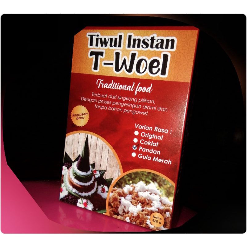 

TIWUL INSTAN PREMIUM/ MERK T-WOEL TERLARIS/ BAHAN GAPLEK SINGKONG ASLI