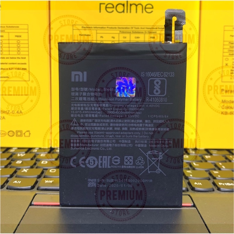 Batre Baterai Xiaomi Redmi Note 6 Pro Bn48 Batre Xiaomi bn48 original new