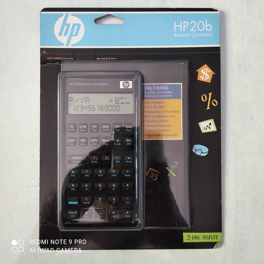 

Kalkulator Hewlett Packard HP 20B 20 B HP20B Business Calculator