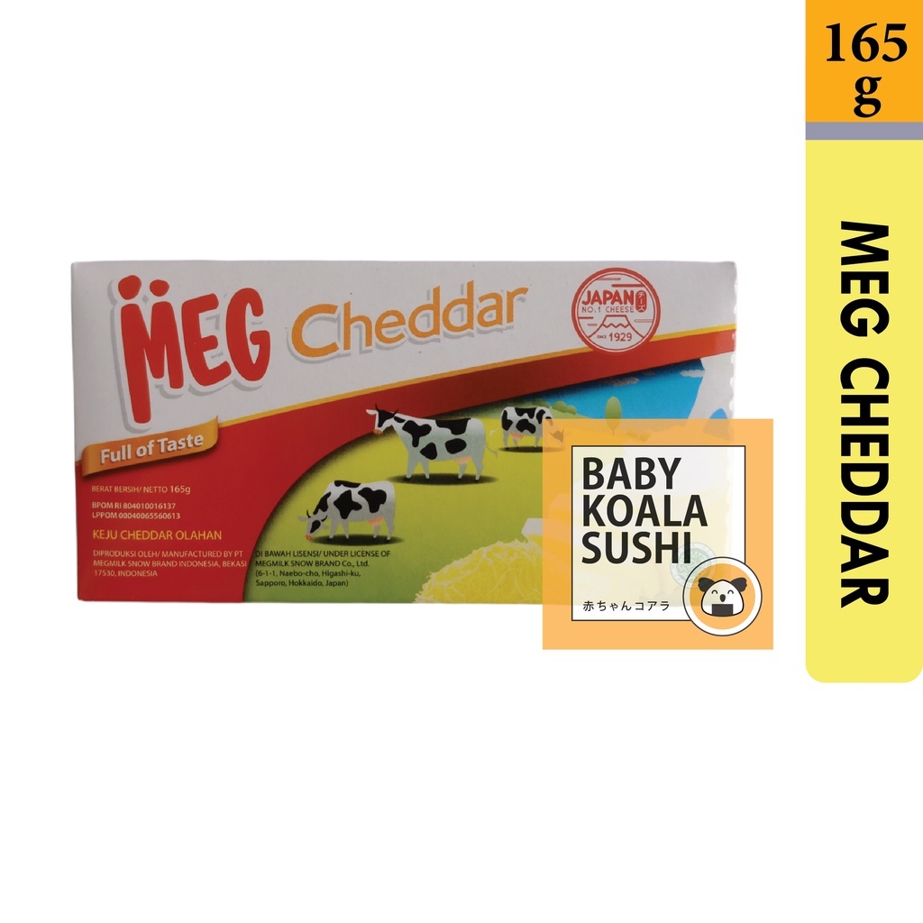 MEG CHEESE Keju Cheddar Merah 165 g Halal │ Chedar