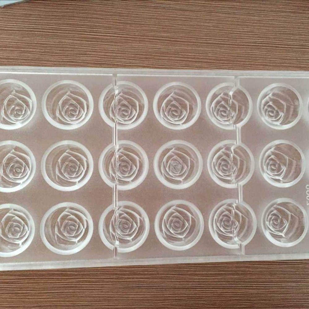 [Elegan] Alat Cetakan Homemade Pretty Tray Flower DIY Element Cetakan Permen Plastik Romantic 3D