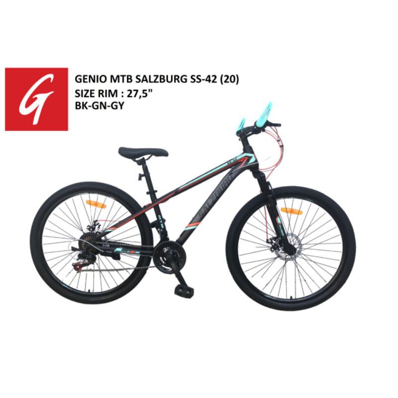 Sepeda Gunung GENIO MTB Salzburg SS 42 Cakram 27,5