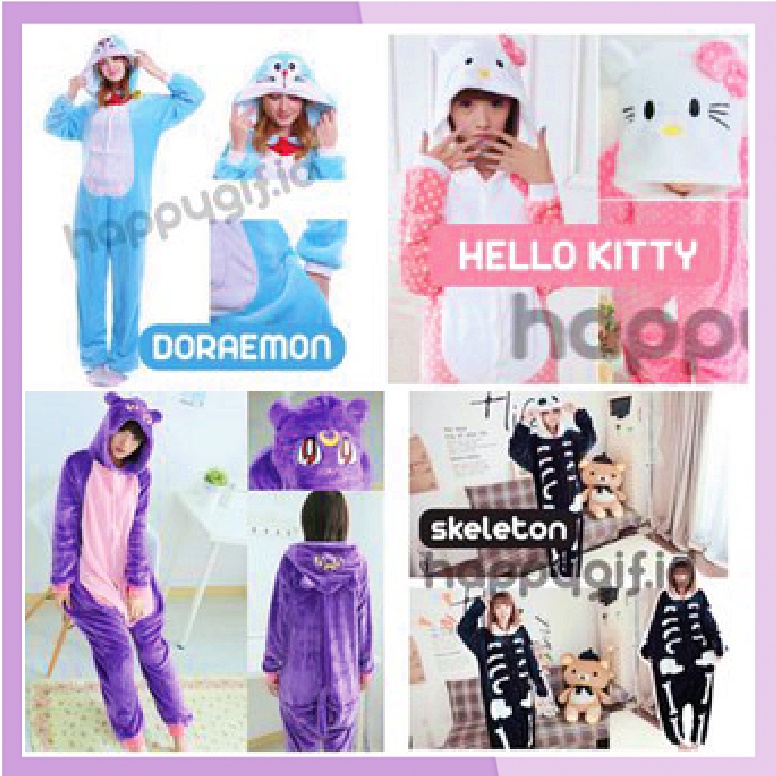 KIGURUMI KOSTUM ONESIE BAJU PIYAMA KARAKTER DEWASA 3