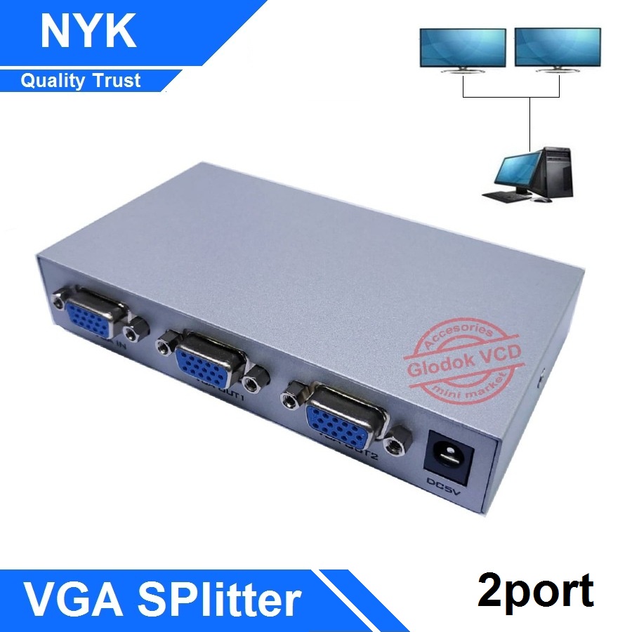 VGA Splitter 2 Port / VGA Spliter 1 x 2